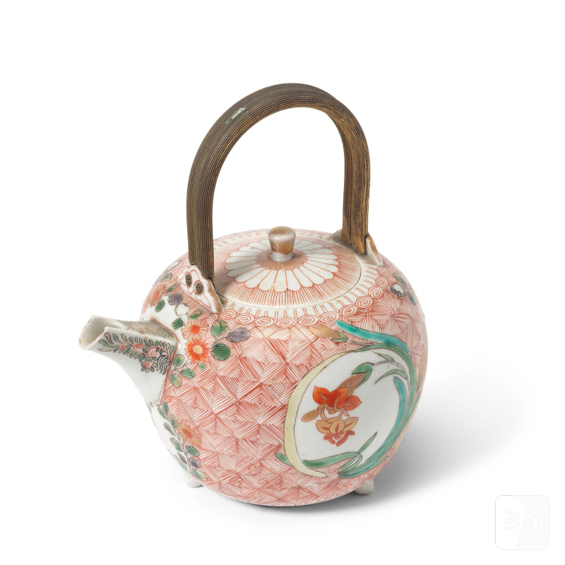 江戶時代 十七世紀晚期 有田燒壺 | AN ARITA EWER AND COVER - 图3